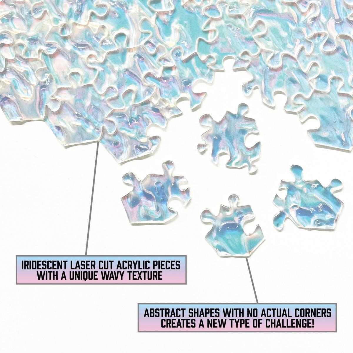 The Clearly Impossible Puzzle Crystal Edition Iridescent Irregular T