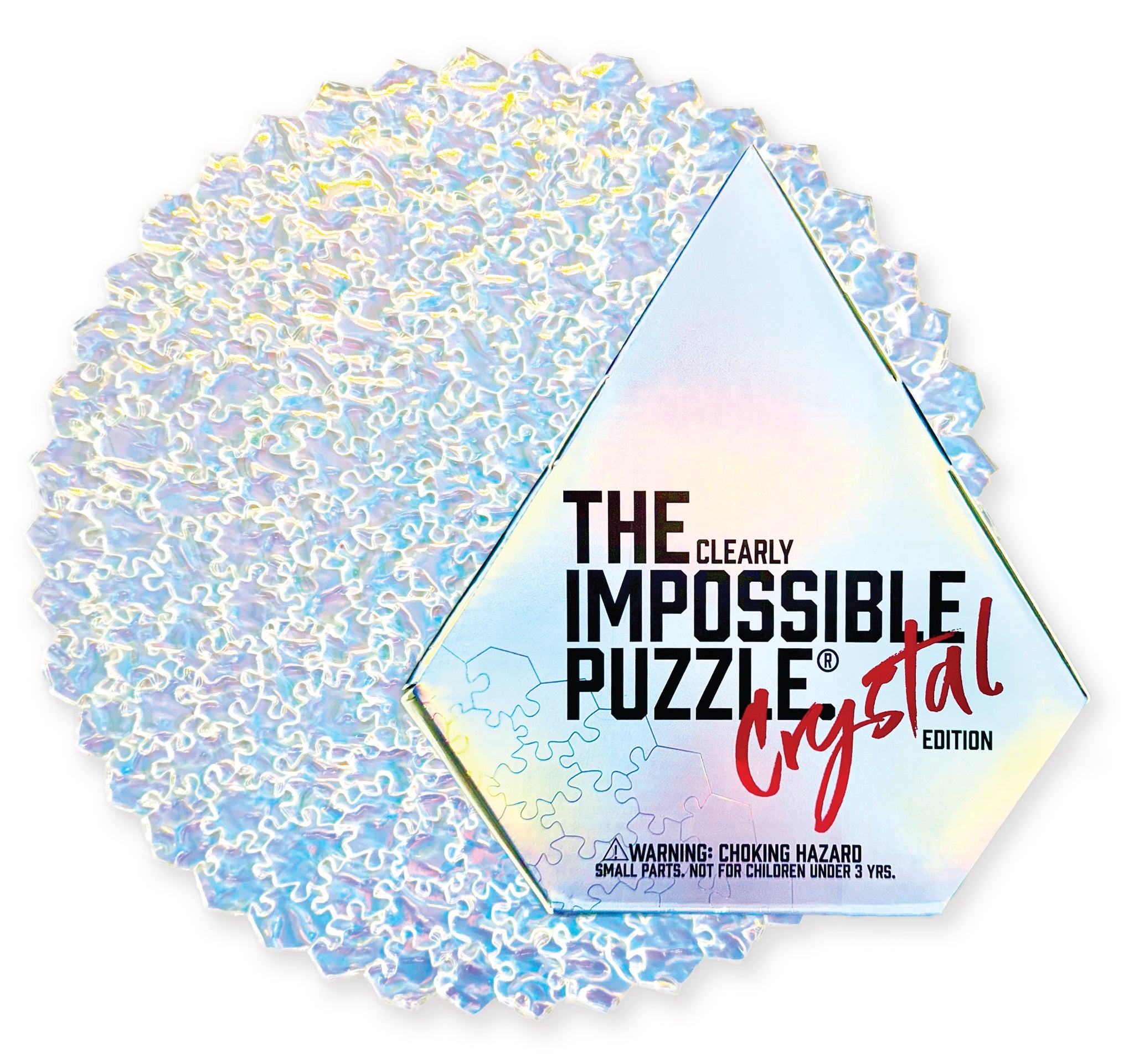 The Clearly Impossible Puzzle - Crystal Edition Iridescent Irregular Textured Puzzle 161 Pieces