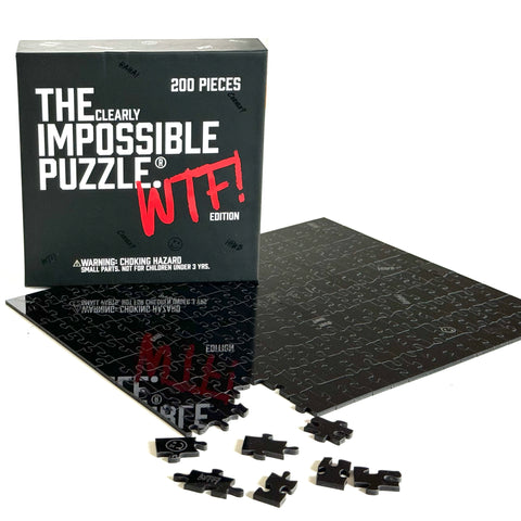 Practically Impossible Clear Jigsaw Puzzle - 8 in by 10 in of brainteasing  Fun. 70 Pieces - Challenging for All Levels.