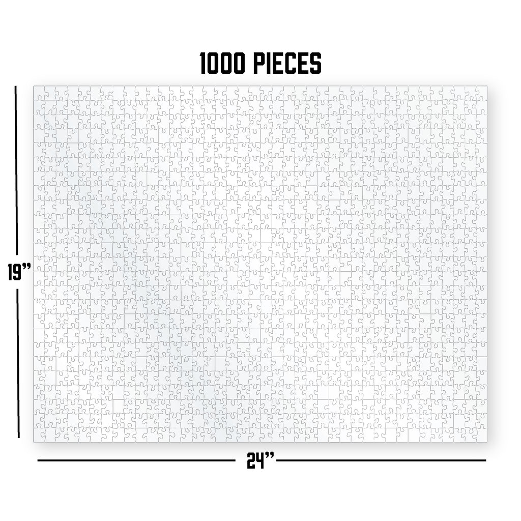 Large Blank Jigsaw Puzzle (1000 Pieces)